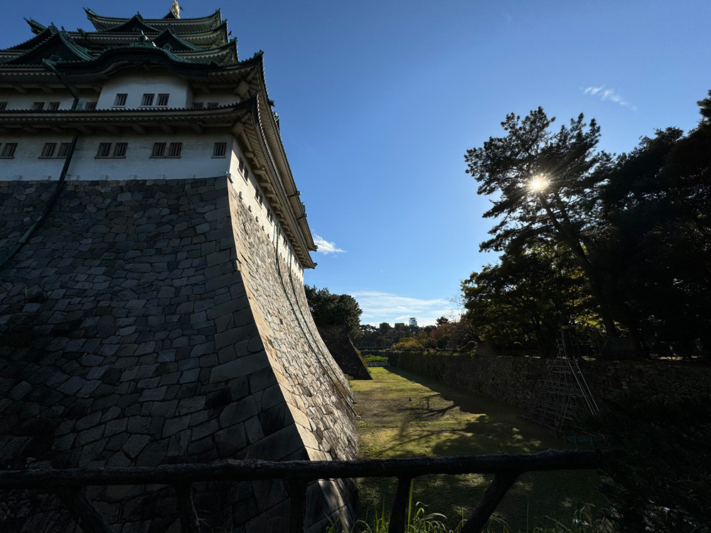 名古屋城　天守の石垣